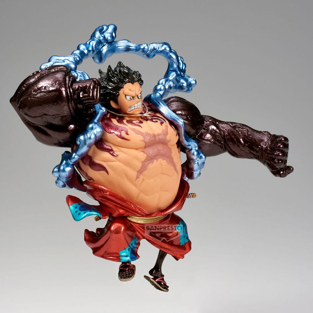 Figura Monkey D Luffy Gear 4 Boundman King of Artist One Piece 17Cm