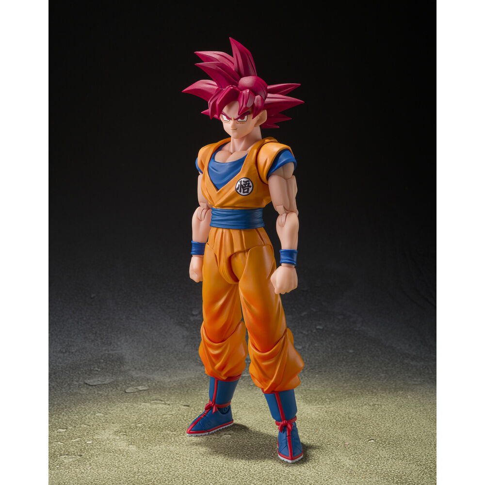 Figura S.H.Figuarts Super Saiyan God Son Goku God Aura Dragon Ball Super 14.5Cm