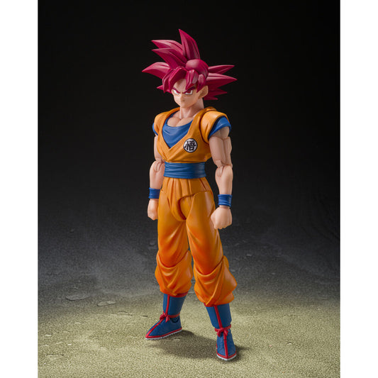 Figura S.H.Figuarts Super Saiyan God Son Goku God Aura Dragon Ball Super 14.5Cm