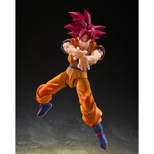 Figura S.H.Figuarts Super Saiyan God Son Goku God Aura Dragon Ball Super 14.5Cm