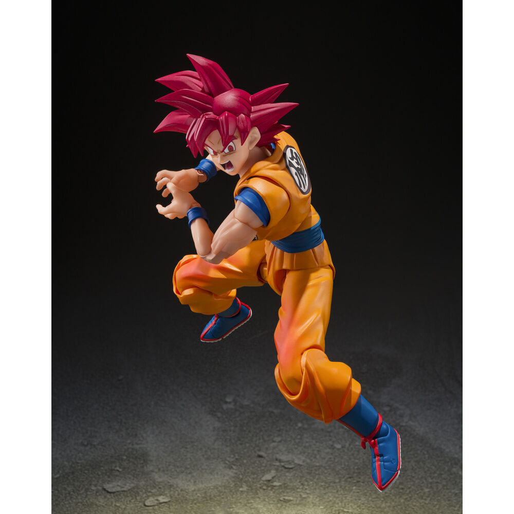 Figura S.H.Figuarts Super Saiyan God Son Goku God Aura Dragon Ball Super 14.5Cm