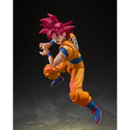 Figura S.H.Figuarts Super Saiyan God Son Goku God Aura Dragon Ball Super 14.5Cm   TAMASHII NATIONS
