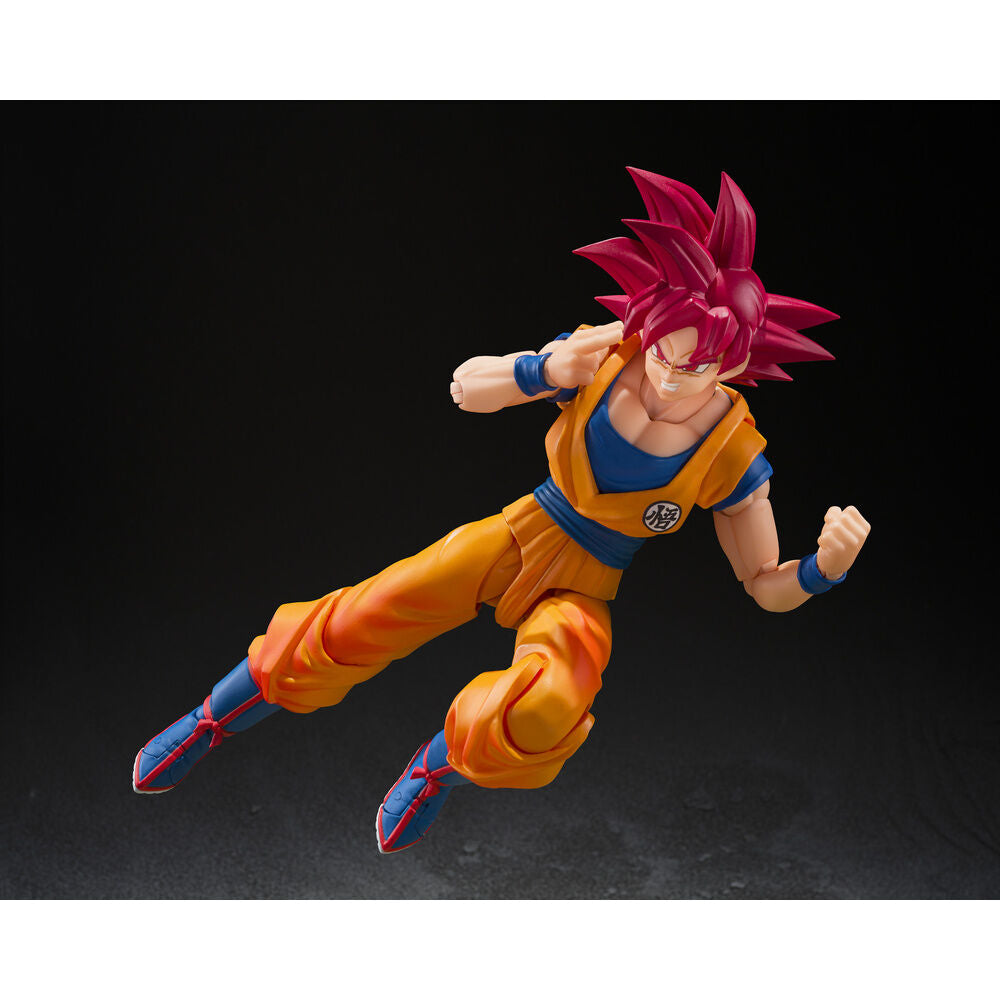 Figura S.H.Figuarts Super Saiyan God Son Goku God Aura Dragon Ball Super 14.5Cm