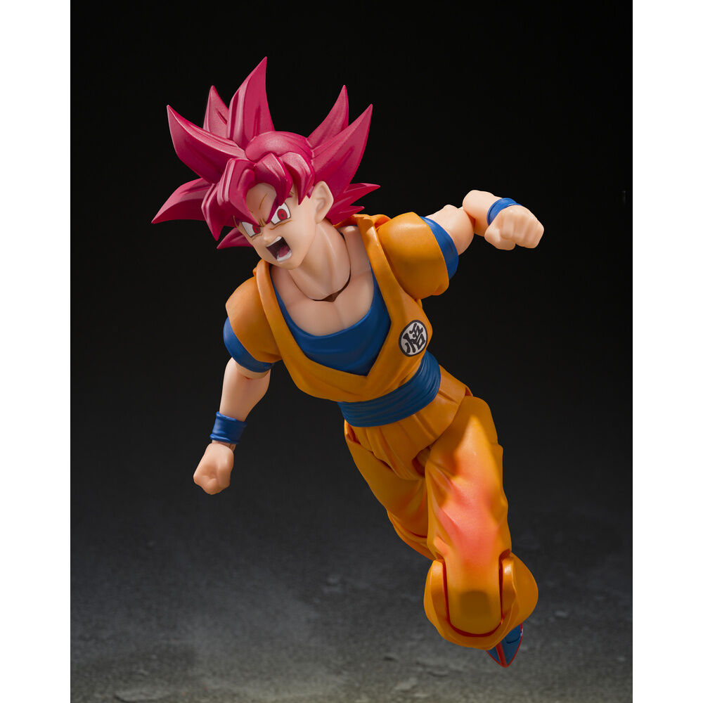 Figura S.H.Figuarts Super Saiyan God Son Goku God Aura Dragon Ball Super 14.5Cm