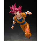 Figura S.H.Figuarts Super Saiyan God Son Goku God Aura Dragon Ball Super 14.5Cm   TAMASHII NATIONS