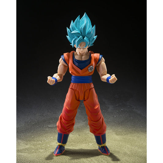 Figura S.H.Figuarts Super Saiyan God Super Saiyan Son Goku Blue Power Transcending Limits Dragon Ball Super 14.5Cm