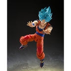 Figura S.H.Figuarts Super Saiyan God Super Saiyan Son Goku Blue Power Transcending Limits Dragon Ball Super 14.5Cm   TAMASHII NATIONS