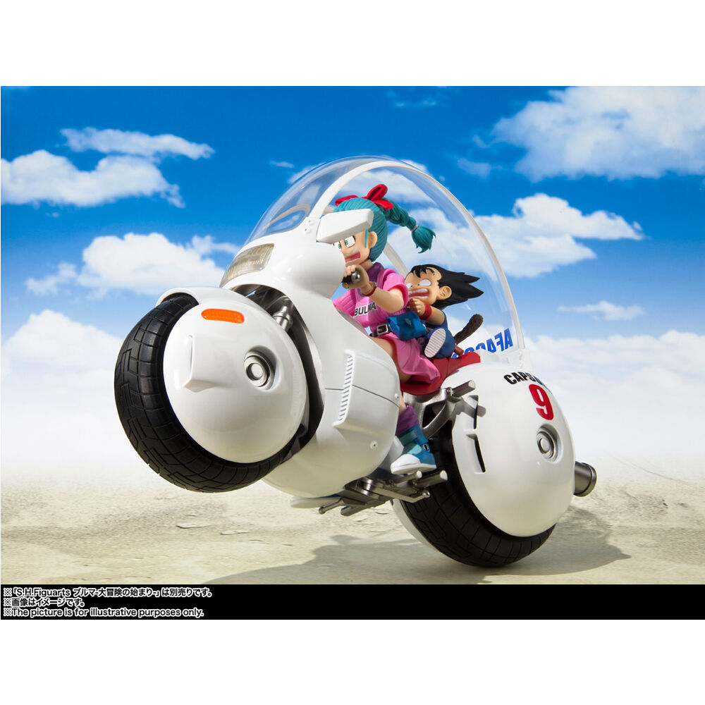 Figura S.H. Figuarts Bulma'S Motorcycle Hoipoi Capsule No. 9 Dragon Ball 17Cm