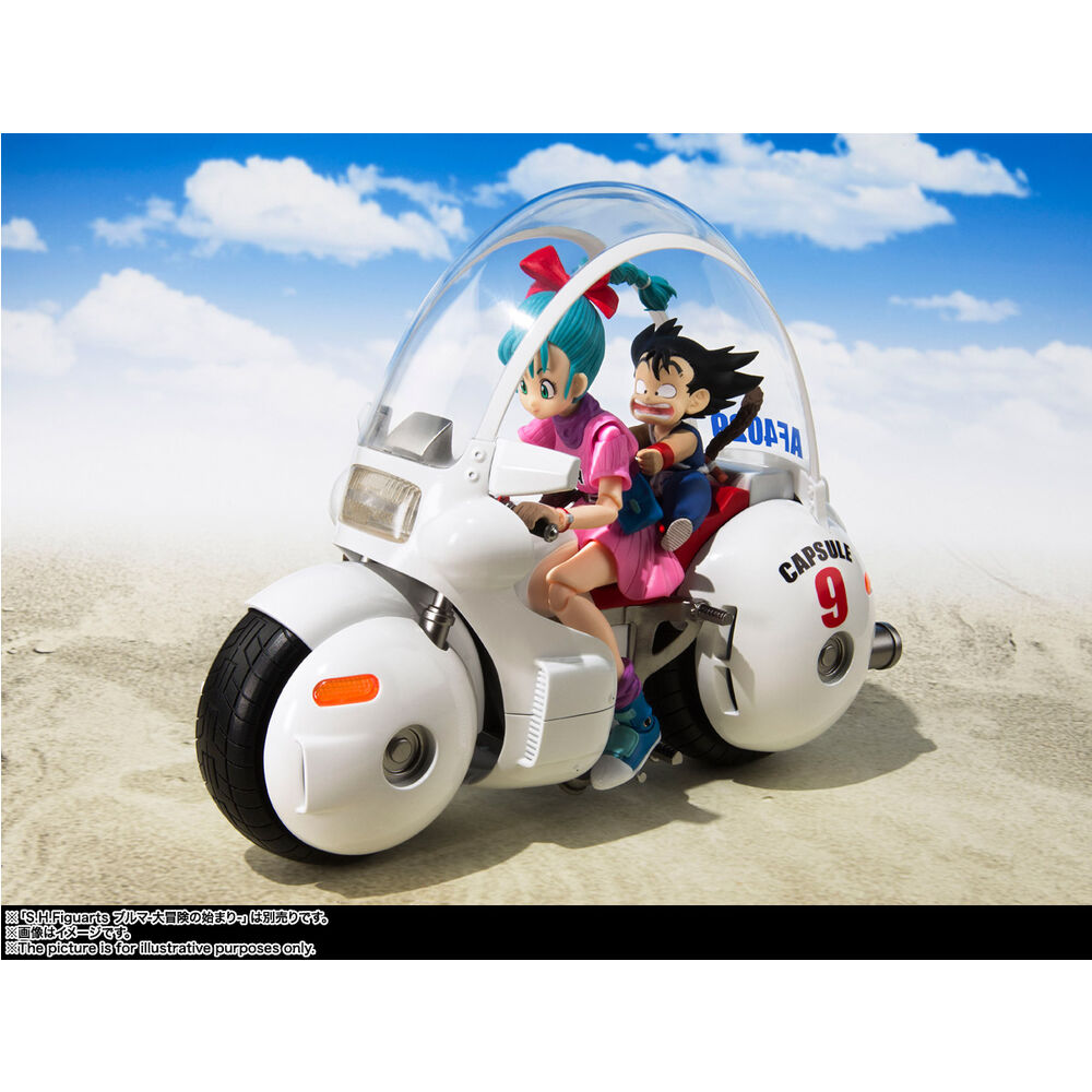 Figura S.H. Figuarts Bulma'S Motorcycle Hoipoi Capsule No. 9 Dragon Ball 17Cm