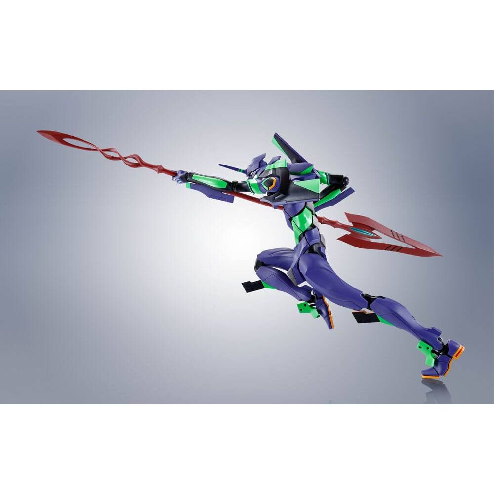 Figura Evangelion Test Type-01 + Spear of Cassius Renewal Color Edition Reissue Robot Spirits Evangelion: 3.0+1.0 Thrice Upon a Time 7Cm