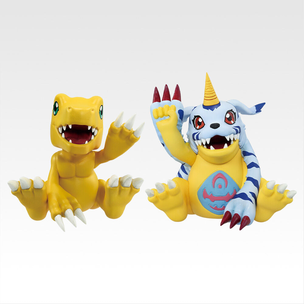 Figura Ichibansho Agumon & Gabumon Clash of Light And Darkness Digimon Adventure 7Cm