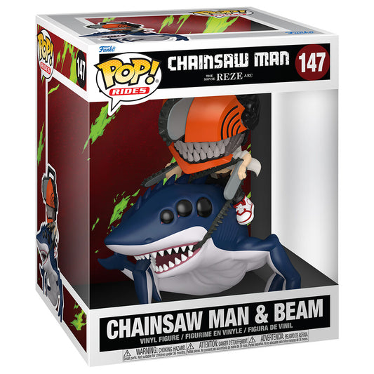 Figura POP Ride Deluxe Chainsaw Man El Arco de Reze Chainsaw Man & Beam   FUNKO