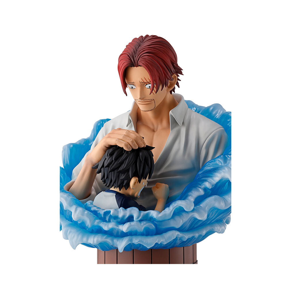 Figura Ichibansho Shanks & Luffy Red Hair Pirates One Piece 15Cm