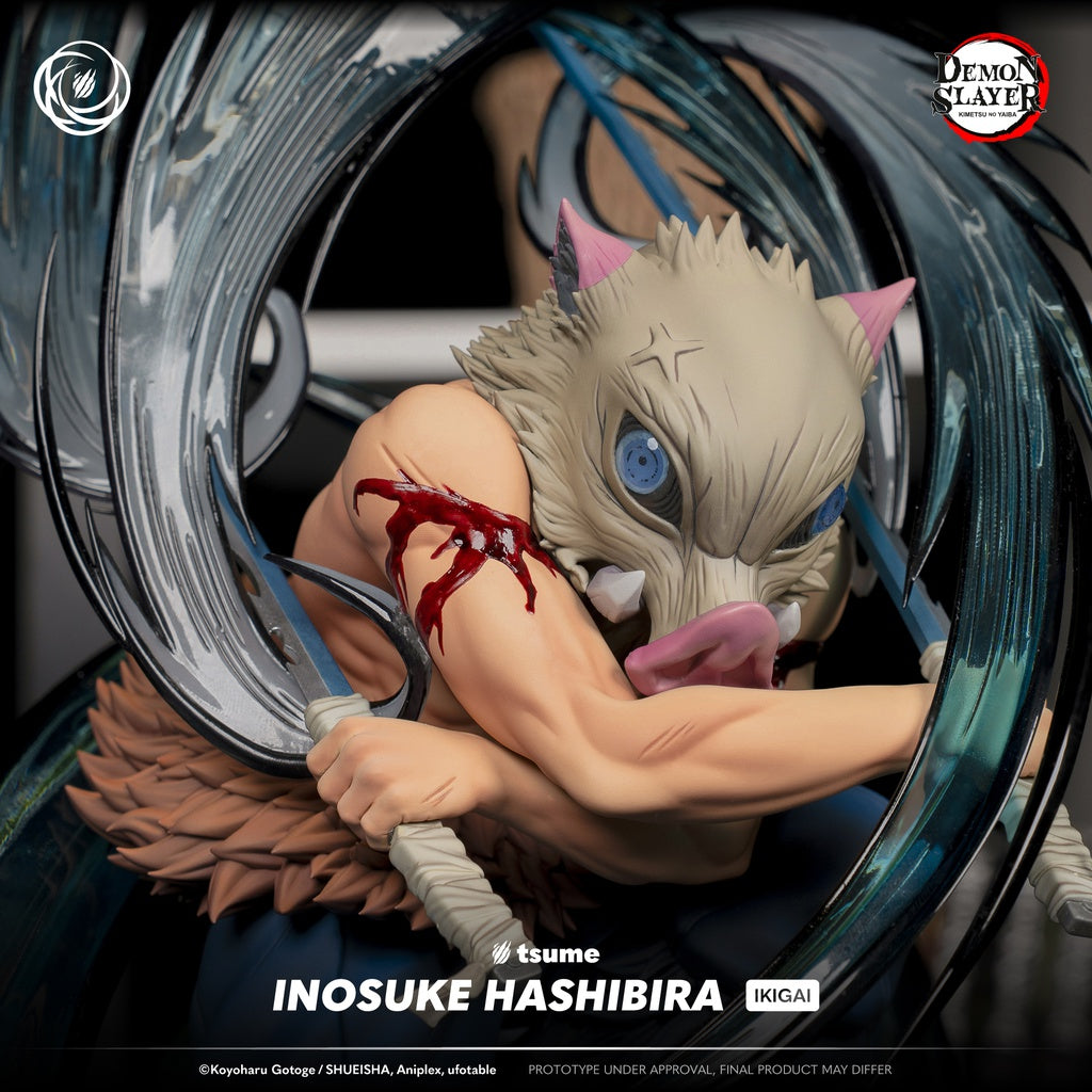 Estatua de Inosuke Hashibira Demon Slayer Kimetsu no Yaiba Ikigai Tsume