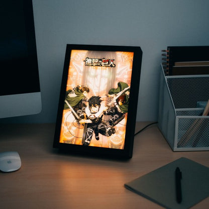 LAMINA LED ENMARCADA ATTACK ON TITAN  