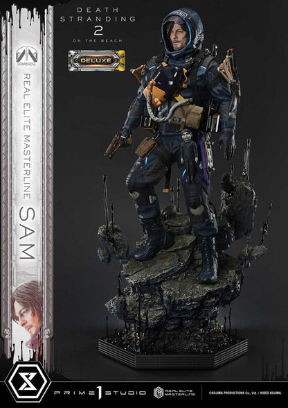 Death Stranding 2: On the Beach Estatua Real Elite Masterline Series 1/3 Sam Deluxe Bonus Version 83 cm