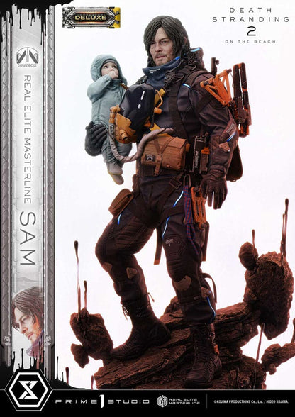 Death Stranding 2: On the Beach Estatua Real Elite Masterline Series 1/3 Sam Deluxe Bonus Version 83 cm