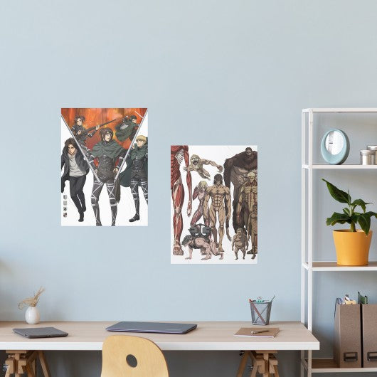 SET MINIPOSTERS ATTACK ON TITAN  