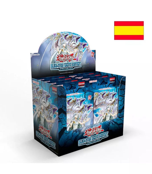 Structure Deck Display (8 unidades) Unlimited Reprint Blue-Eyes white Destiny Español - Yu-Gi-Oh!