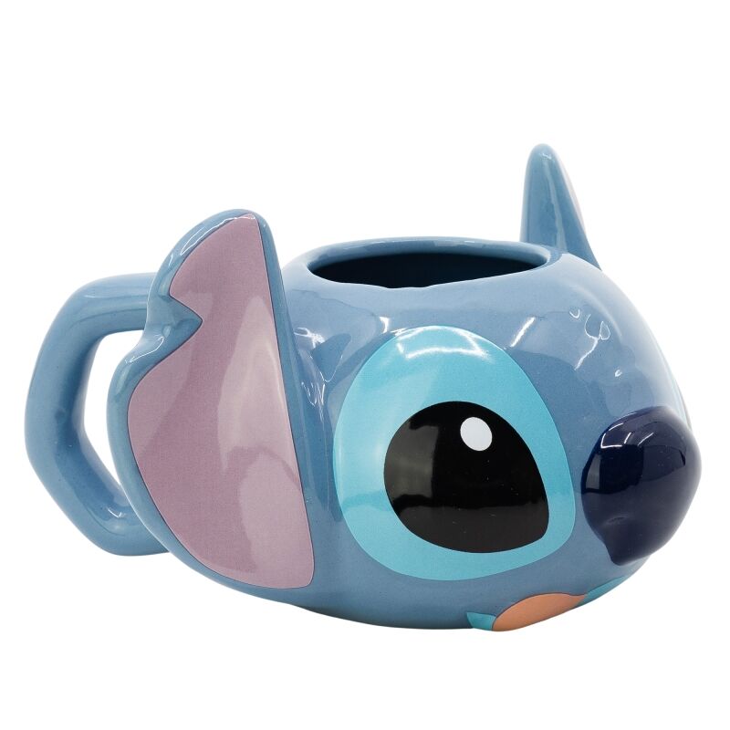 Taza 3D en caja regalo Cabeza Stitch 375 ml  