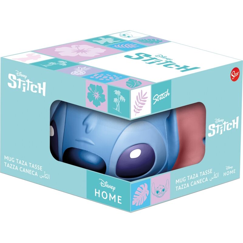 Taza 3D en caja regalo Cabeza Stitch 375 ml  