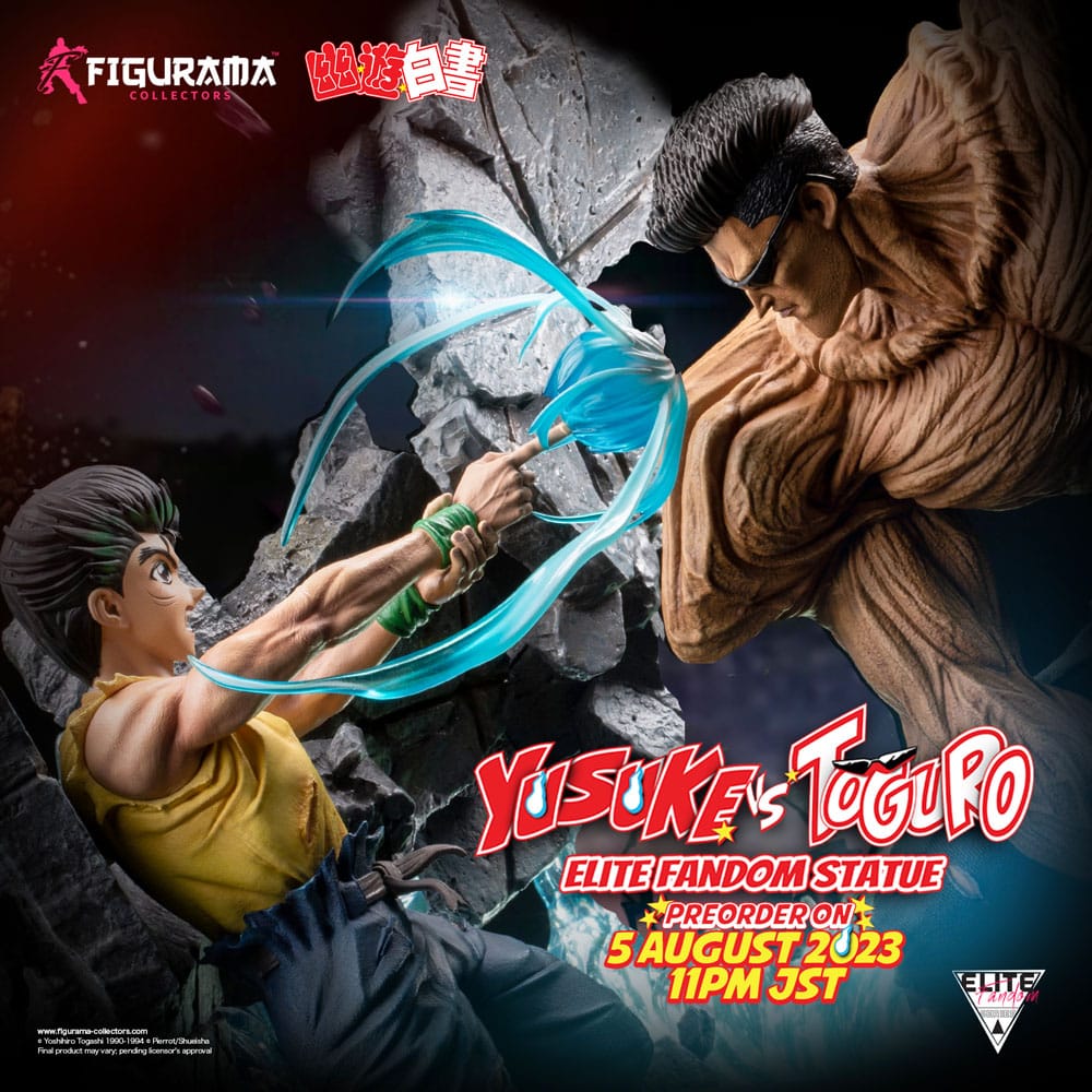 Yu Yu Hakusho Estatua Elite Exclusive 1/6 Yusuke vs Toguro 59 cm