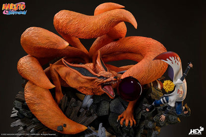 Naruto Shippuden Estatua 1/8 Battle of Destiny Namikaze Minato vs Kurama 59 cm  