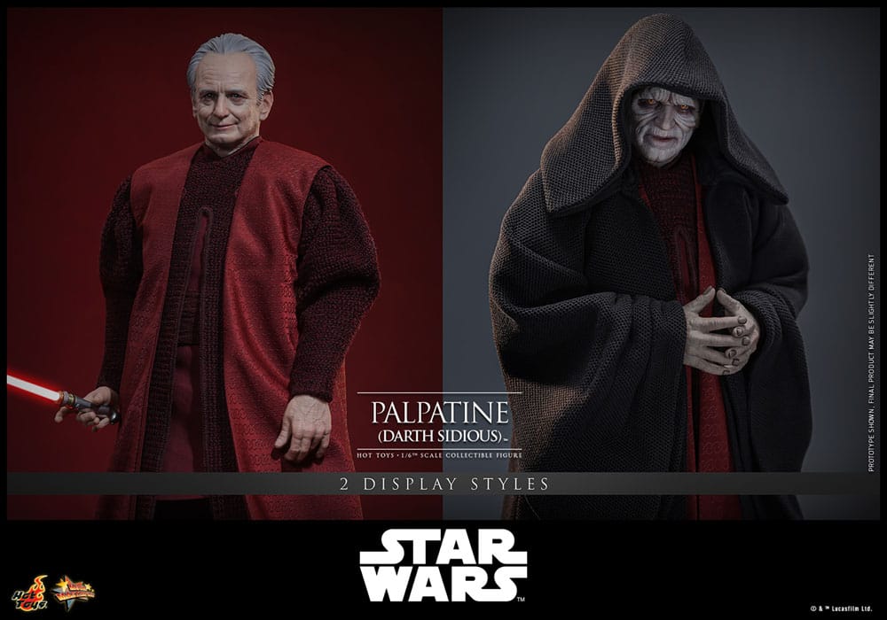 Figura Star Wars: Episodio III - La venganza de los Sith Figura 1/6 Palpatine (Darth Sidious) 29 cm