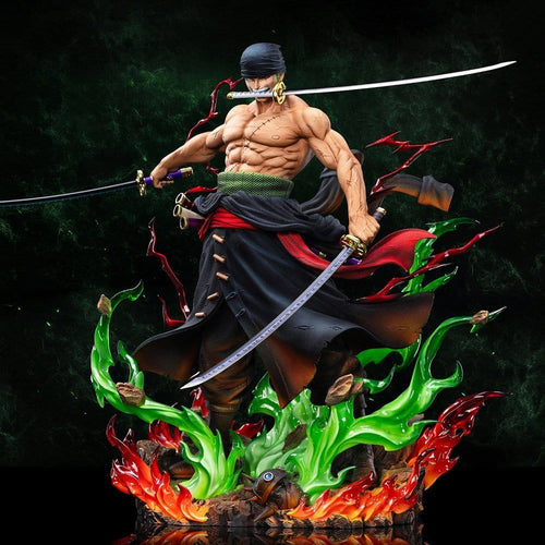 Estatua de Roronoa Zoro de la serie Legendary Straw Hat Crew de One Piece (Versión Premium) 34 cm   Jimei Palace