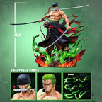 Estatua de Roronoa Zoro de la serie Legendary Straw Hat Crew de One Piece (Versión Premium) 34 cm   Jimei Palace