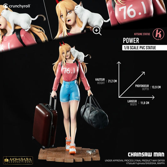 Figura Chainsaw Man Estatua PVC 1/8 Power 21 cm