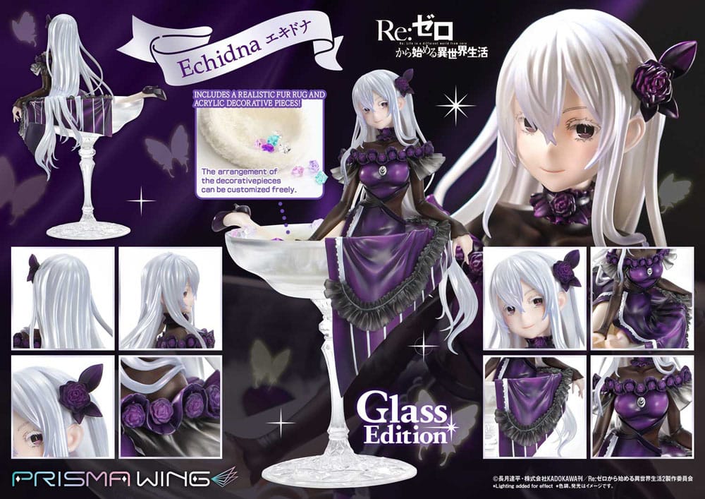 Re:ZERO Starting Life in Another World Estatua PVC 1/7 Prisma Wing Echidna Glass Edition 24 cm