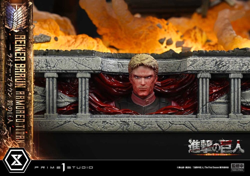 Ataque a los Titanes (TV animation) Ultimate Diorama Masterline Estatua Reiner Braun Armored Titan Bonus Version 75 cm