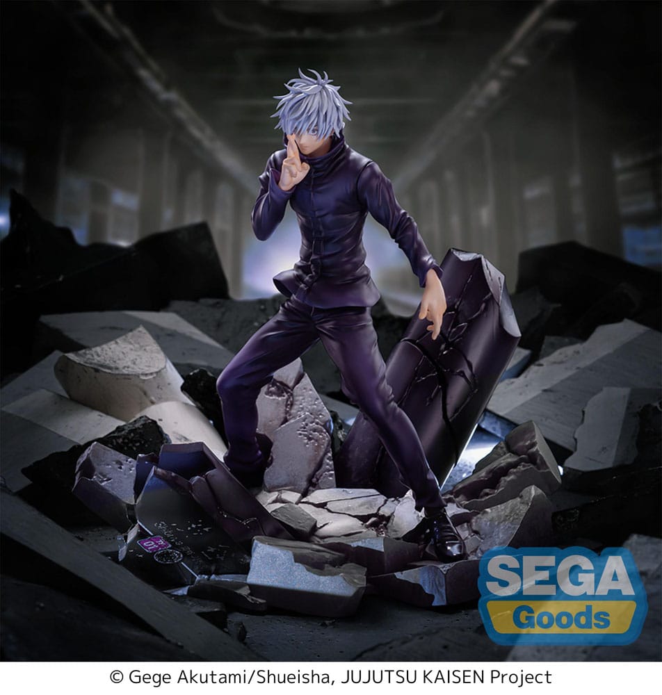 Jujutsu Kaisen Estatua Luminasta PVC Figurizm Shibuya Incident Satoru Gojo Unlimited Void 21 cm   SEGA