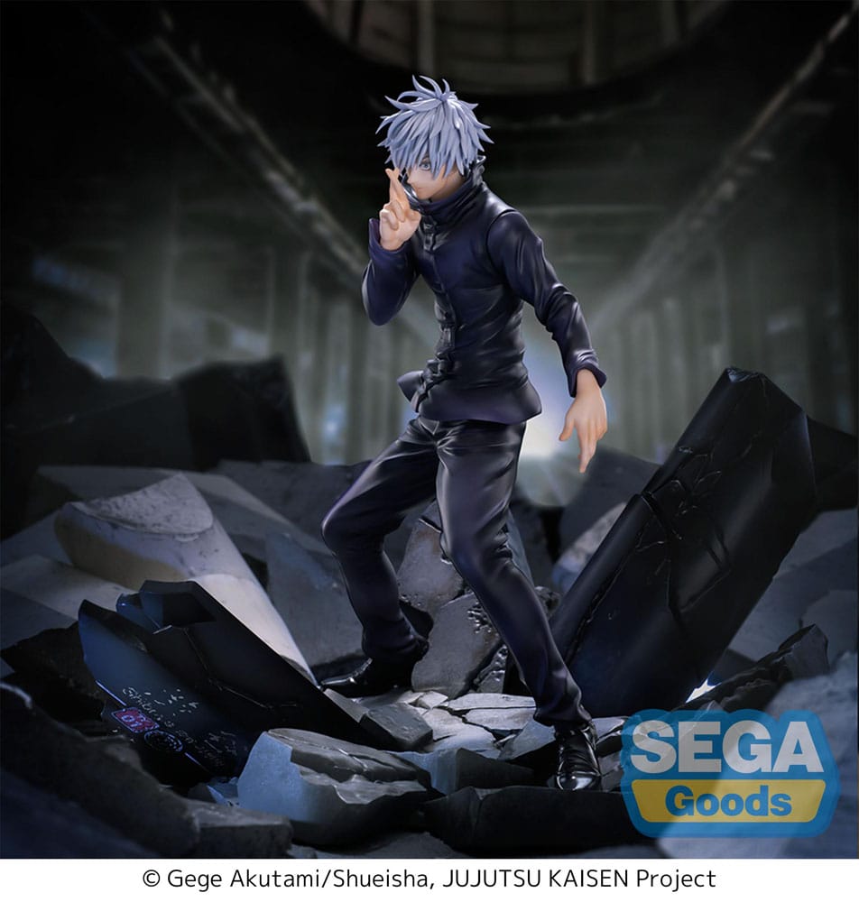 Jujutsu Kaisen Estatua Luminasta PVC Figurizm Shibuya Incident Satoru Gojo Unlimited Void 21 cm   SEGA