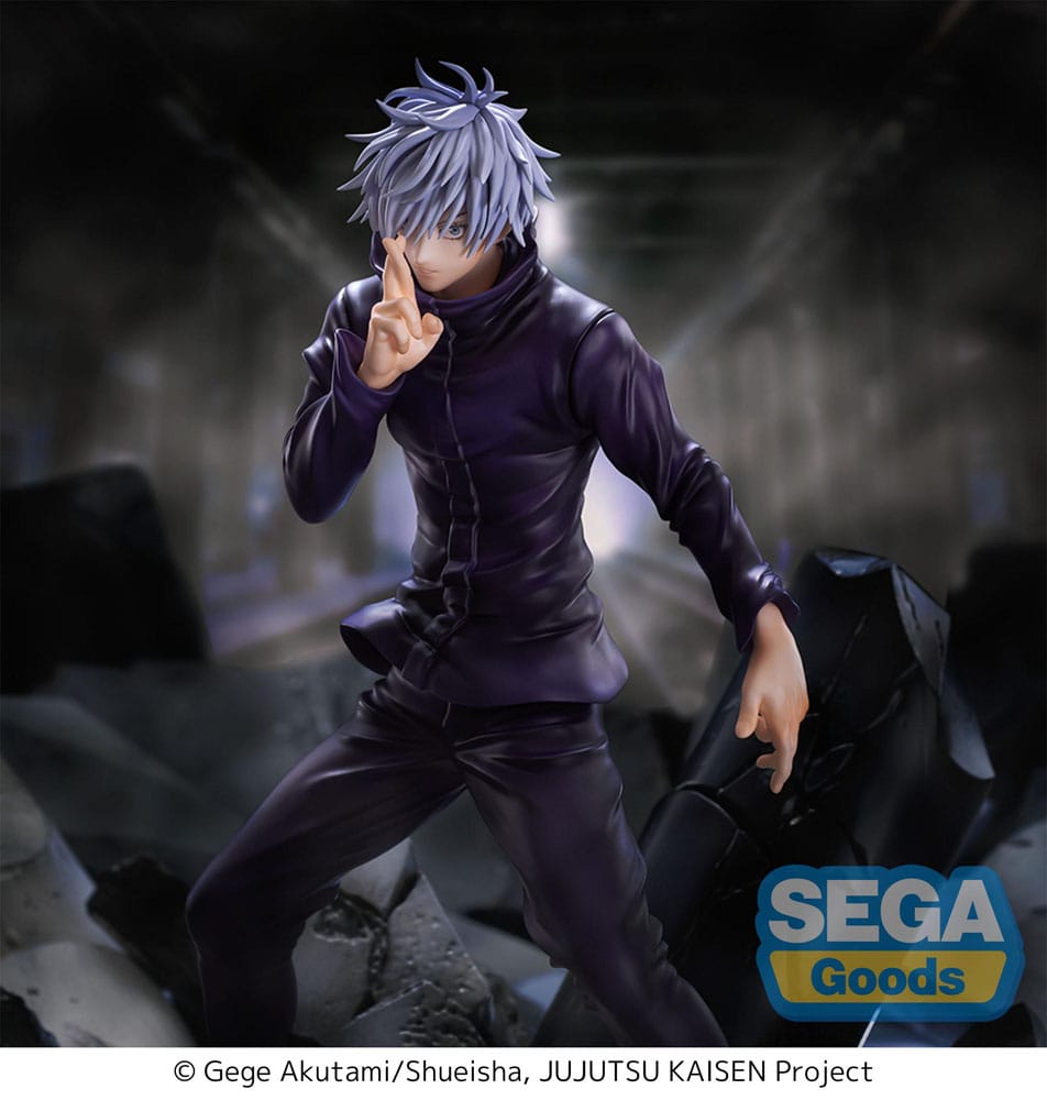 Jujutsu Kaisen Estatua Luminasta PVC Figurizm Shibuya Incident Satoru Gojo Unlimited Void 21 cm   SEGA