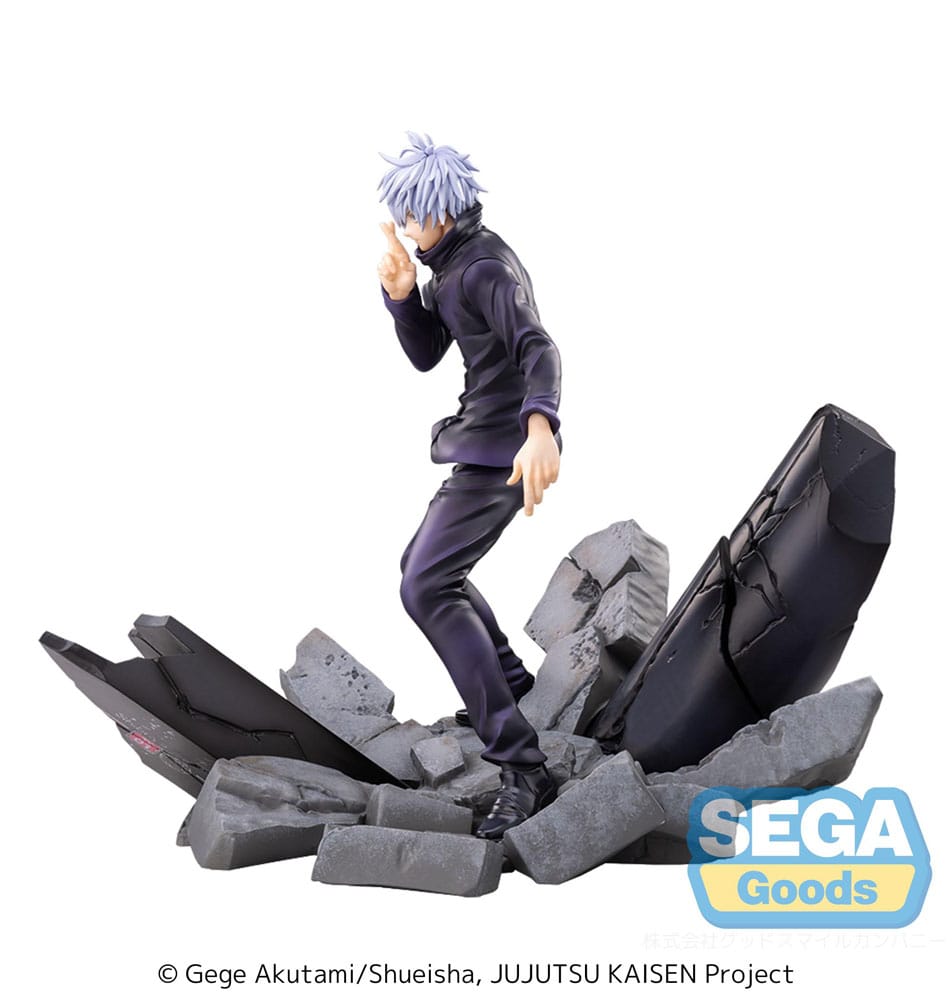 Jujutsu Kaisen Estatua Luminasta PVC Figurizm Shibuya Incident Satoru Gojo Unlimited Void 21 cm   SEGA