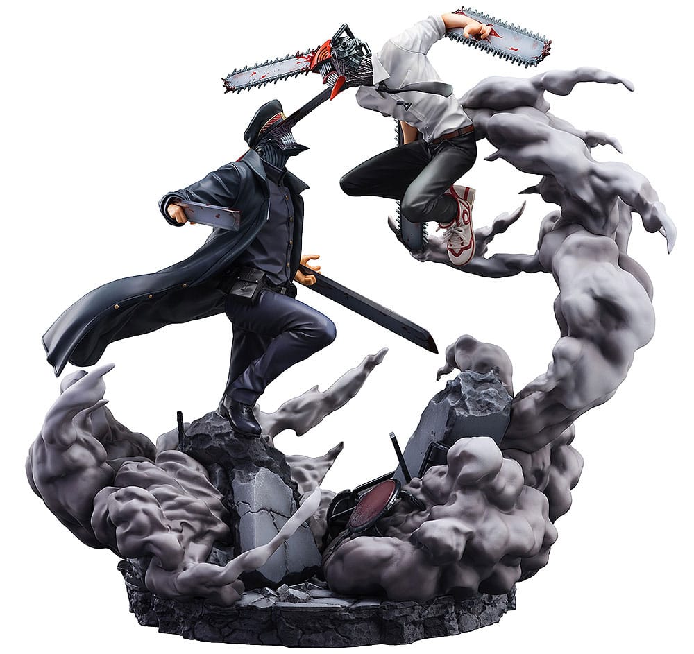 Chainsaw Man Estatua Super Situation Figure Chainsaw Man vs. Samurai Sword 26 cm   SEGA