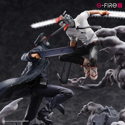 Chainsaw Man Estatua Super Situation Figure Chainsaw Man vs. Samurai Sword 26 cm   SEGA