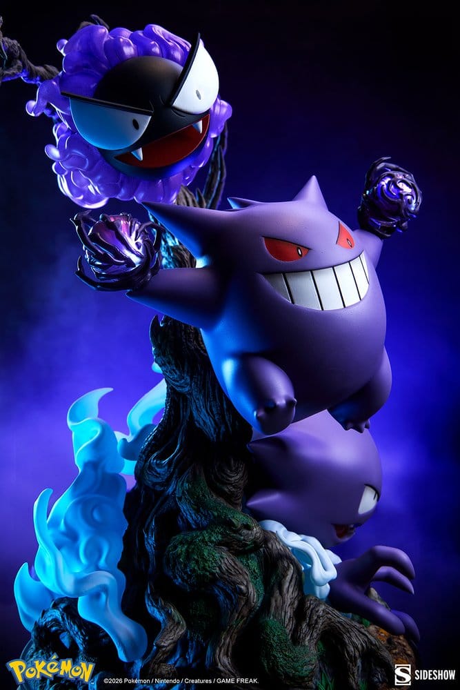 Figura Pokémon Diorama Gengar 37 cm Sideshow