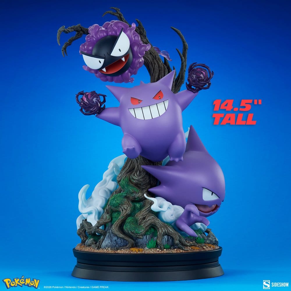 Figura Pokémon Diorama Gengar 37 cm Sideshow