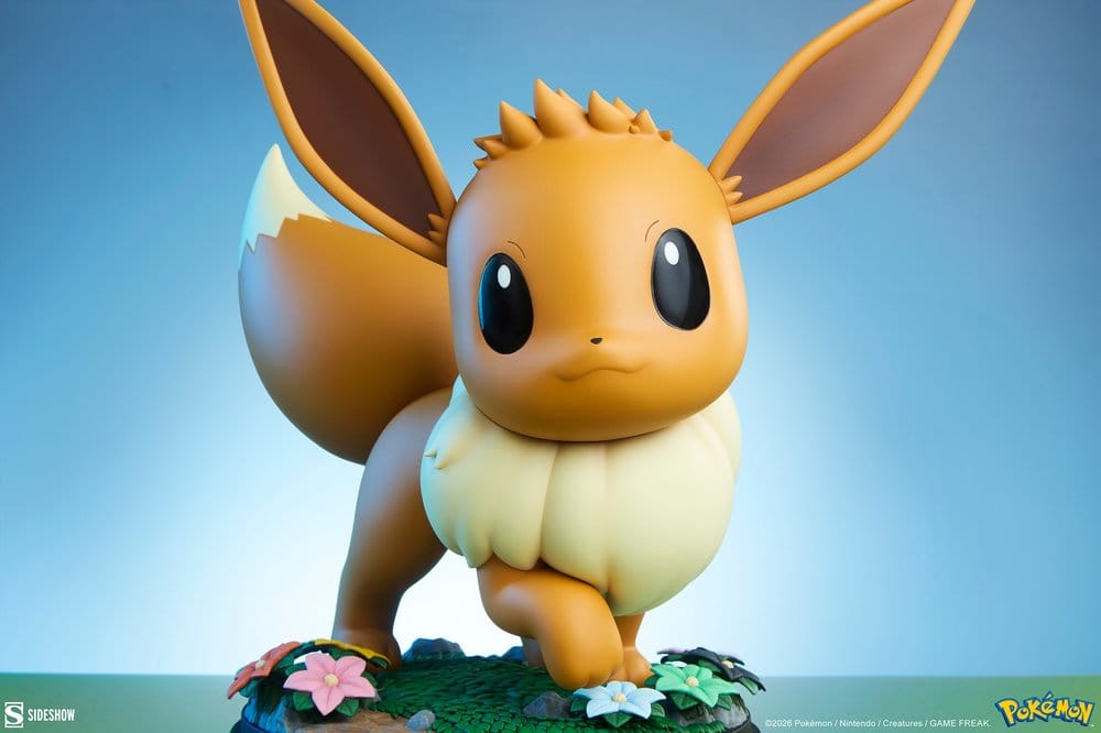 Resina Pokémon Eevee Life-Size Sideshow 34cm