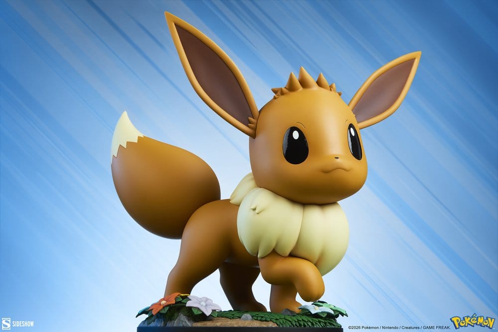 Resina Pokémon Eevee Life-Size Sideshow 34cm
