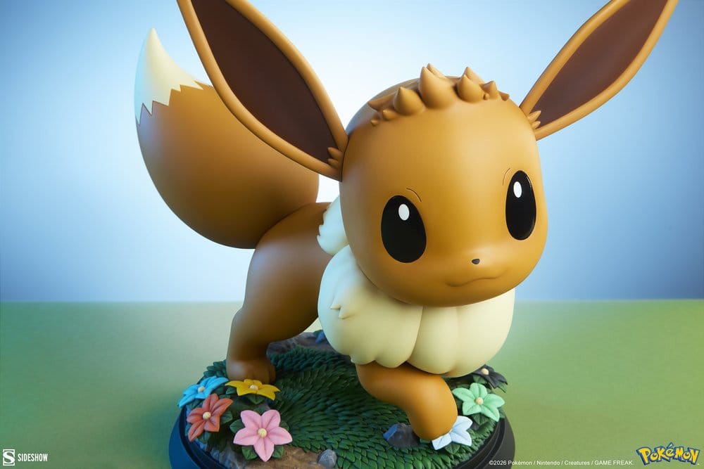 Resina Pokémon Eevee Life-Size Sideshow 34cm