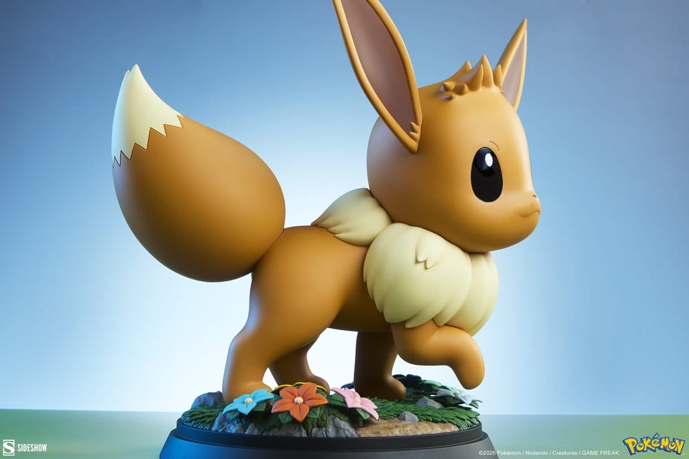 Resina Pokémon Eevee Life-Size Sideshow 34cm