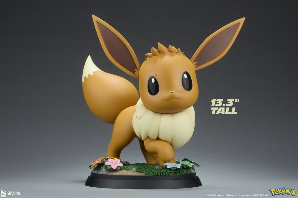 Resina Pokémon Eevee Life-Size Sideshow 34cm