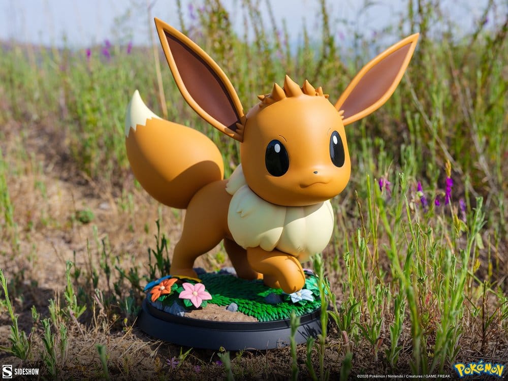 Resina Pokémon Eevee Life-Size Sideshow 34cm
